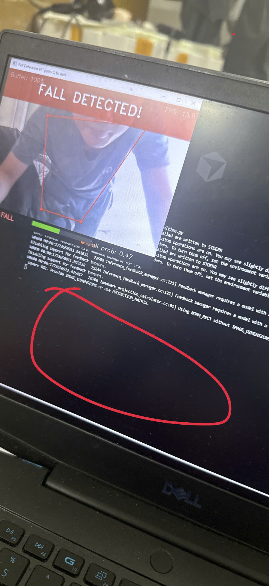 Hệ thống phát hiện ngã thực tế - FALL DETECTED