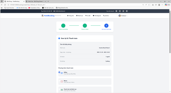 Website quản lý và thuê phòng khách sạn với chức năng cơ bản quản lý và chatbot, thanh toán paypal - Image 7