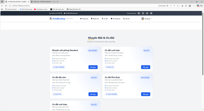 Website quản lý và thuê phòng khách sạn với chức năng cơ bản quản lý và chatbot, thanh toán paypal - Image 5